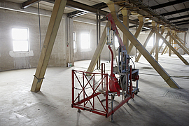 Siloeinstiegseinrichtung in einem Silo