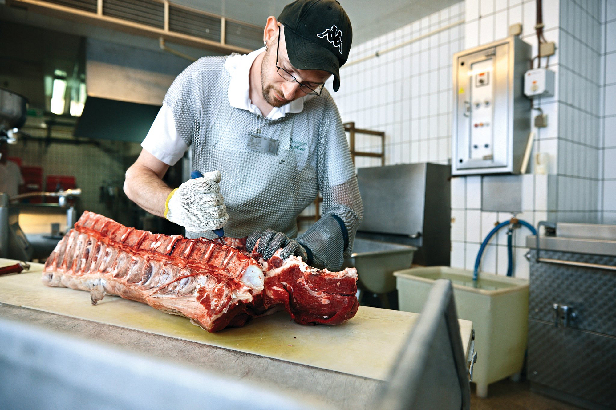 Zerlegen in der Fleischerei