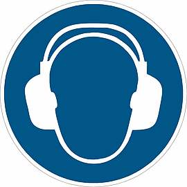  Gebotsschild M003 Gehörschutz benutzen