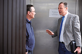 Sifa vom KPZ im Gespräch mit Fleischer