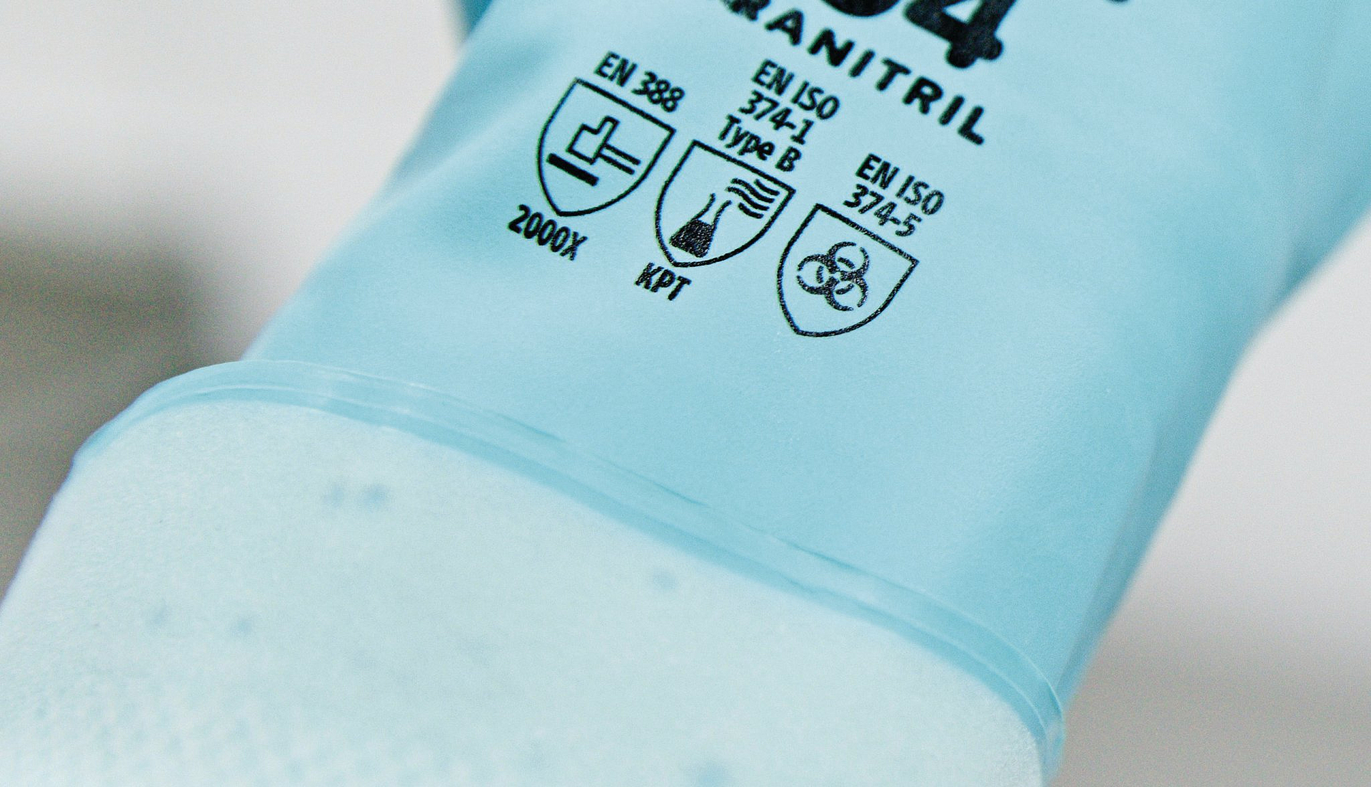 Kennzeichnung Schutzhandschuh