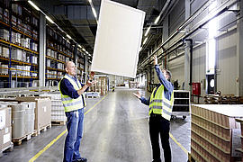 Palettendeckel aus Pappe