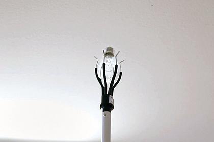 Glühbirnenpflücker mit Teleskopstange