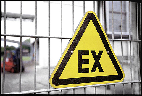 Schild Explosionsschutz