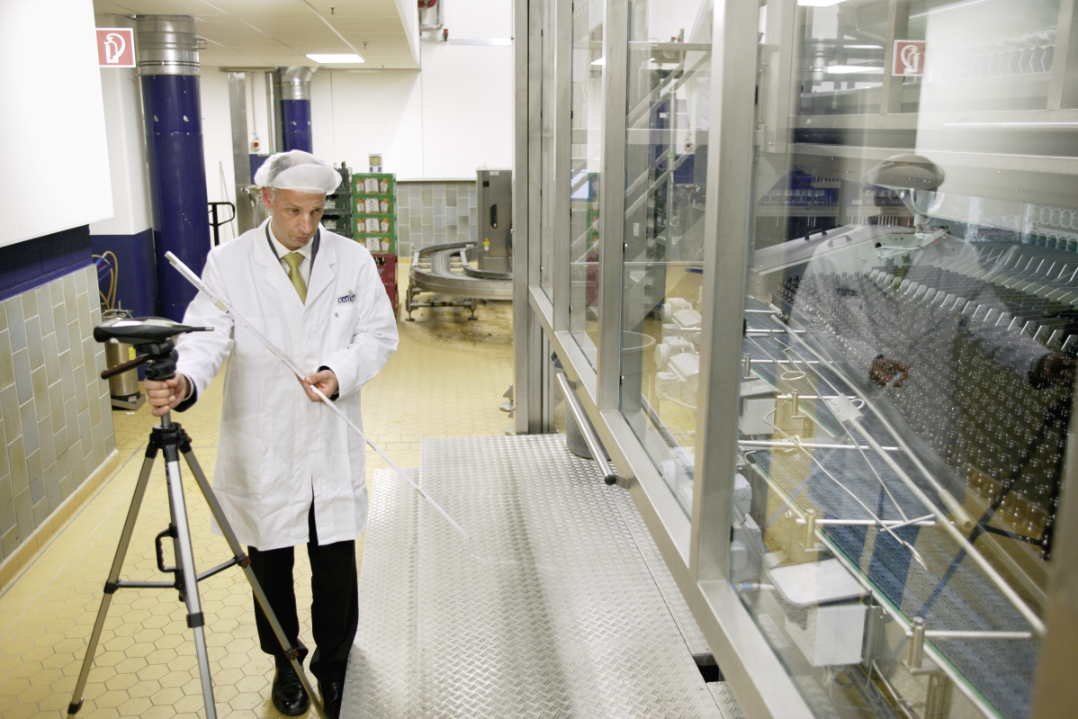 Lärmmessung in einer Brauerei