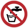 Verbotszeichen P005 Kein Trinkwasser