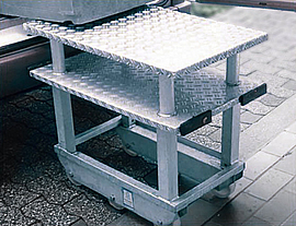  in der Höhe angepasstes Rollgestell