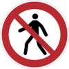 Verbotszeichen P004 Für Fußgänger verboten