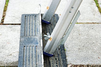 Rutschfeste Auflage Leiter