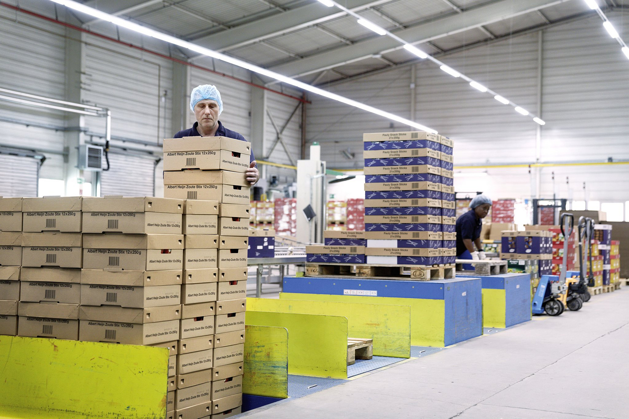 Senkung der Rückenbelastung bei Palettierarbeiten