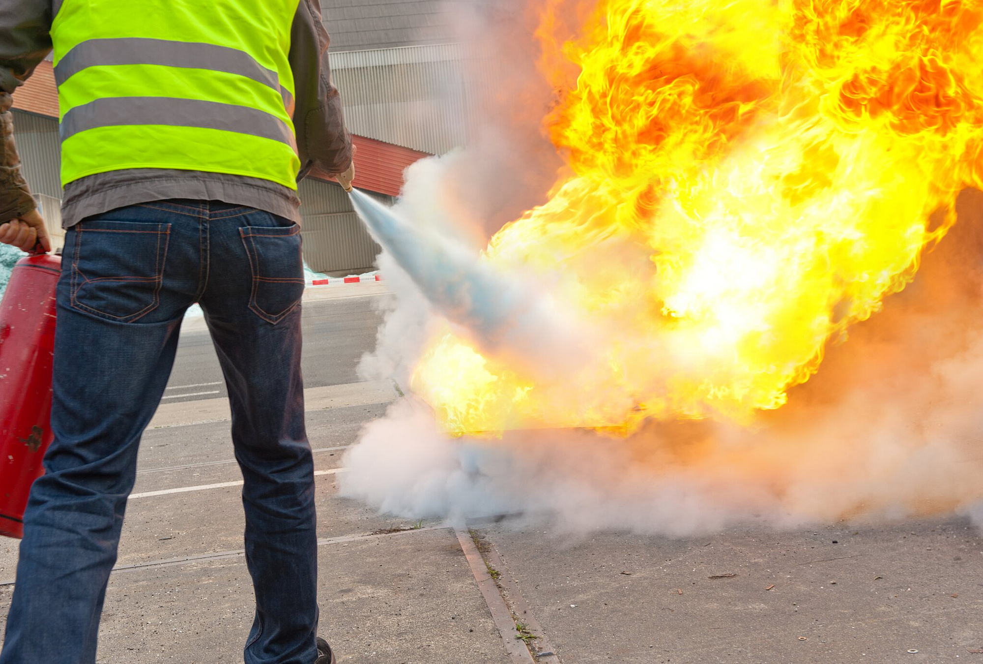 Feuerlöschübung